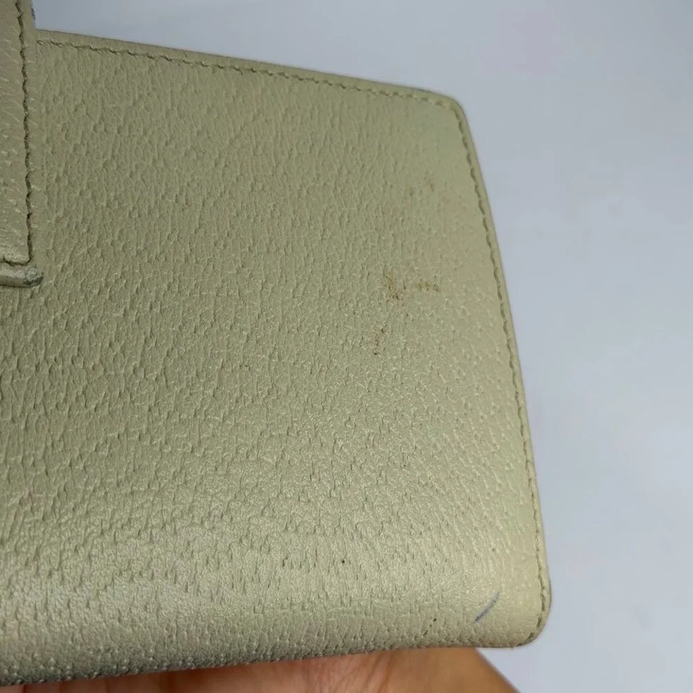 Gucci Soho Studded GG Logo Creamy White Leather Continental Wallet - Picture 7 of 13
